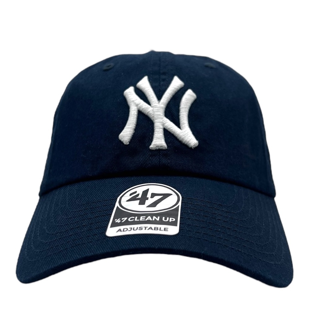 New York Yankees MLB  '47 Brand Clean up Adjustable Strap Hat/Cap Navy